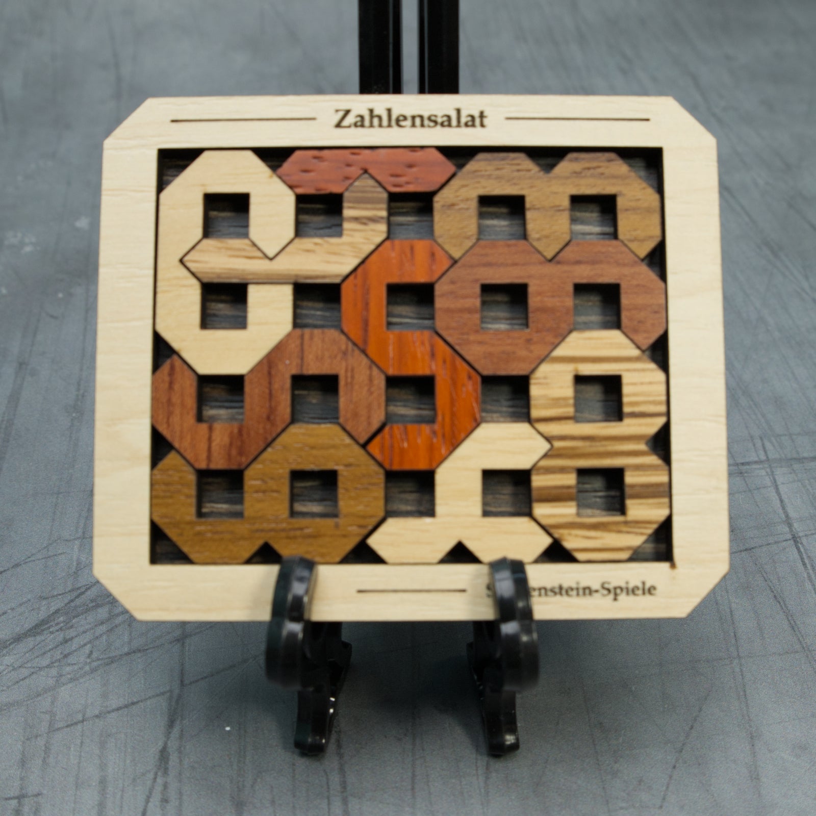 Zahlensalat – Wooden Number Arrangement Puzzle by Siebenstein-Spiele