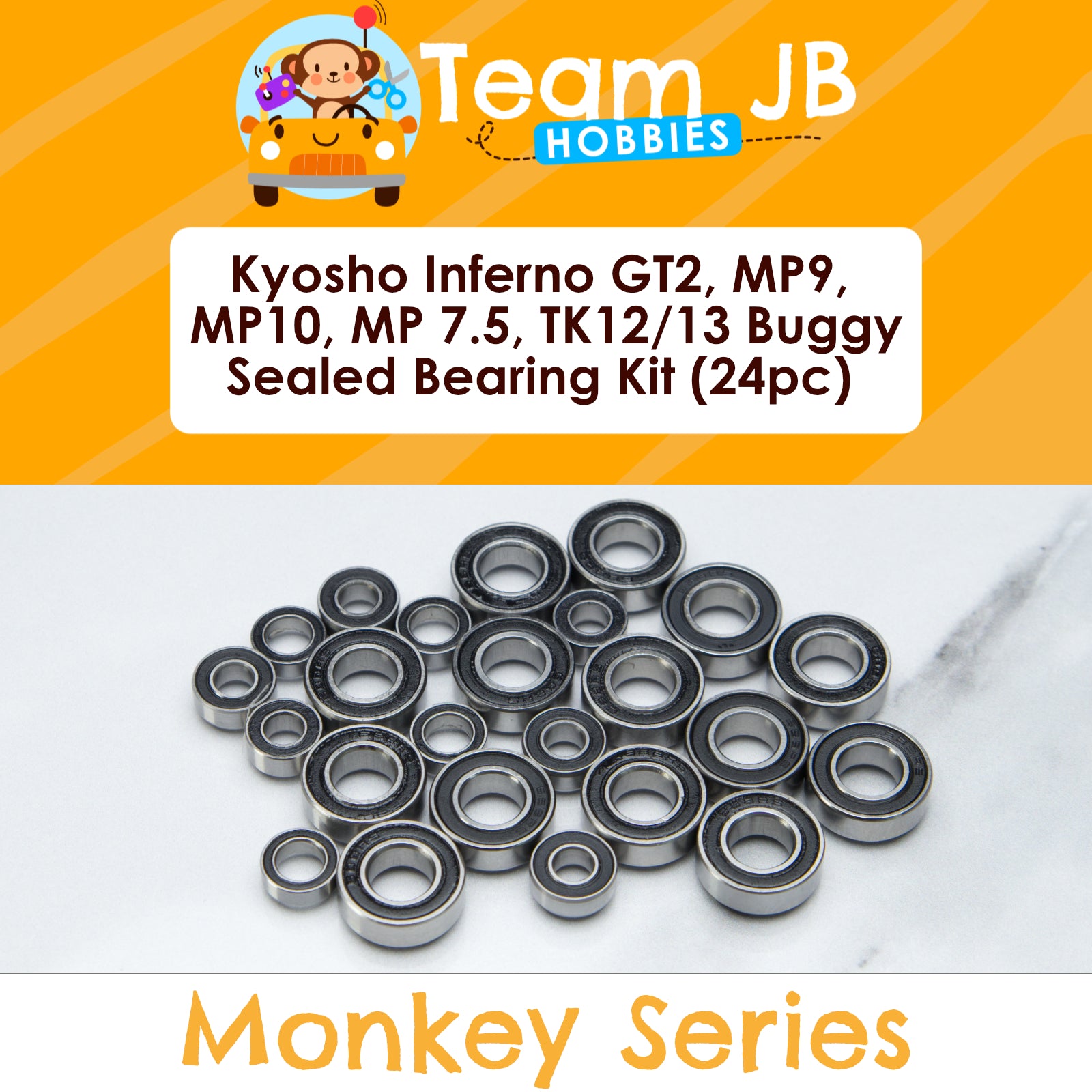 Kyosho Inferno GT2, MP9, MP10, MP 7.5, TK12, TK13 Buggy - Sealed Bearing Kit