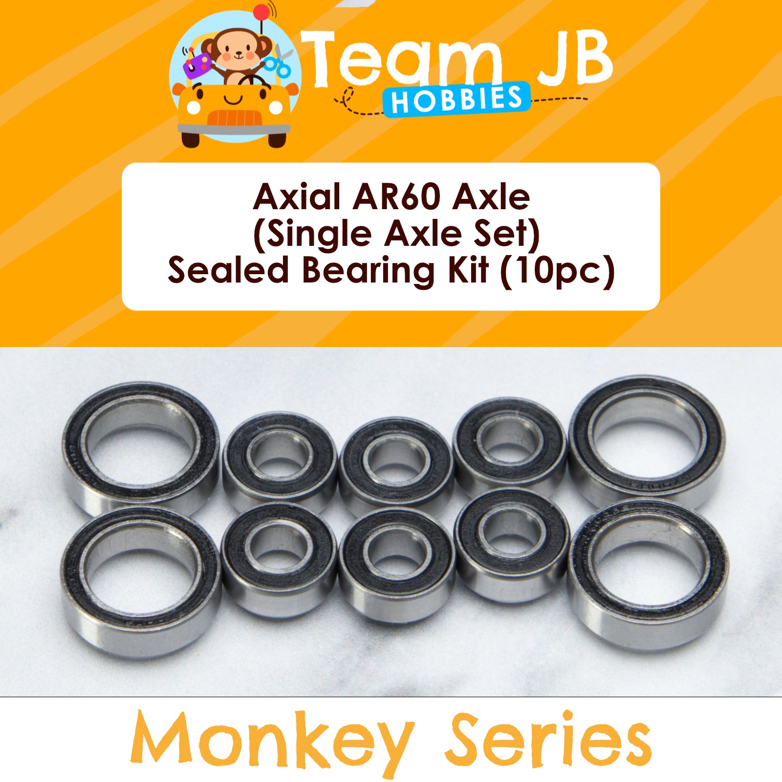Axial AR60 Axle (Single Axle Set) - Sealed Bearing Kit