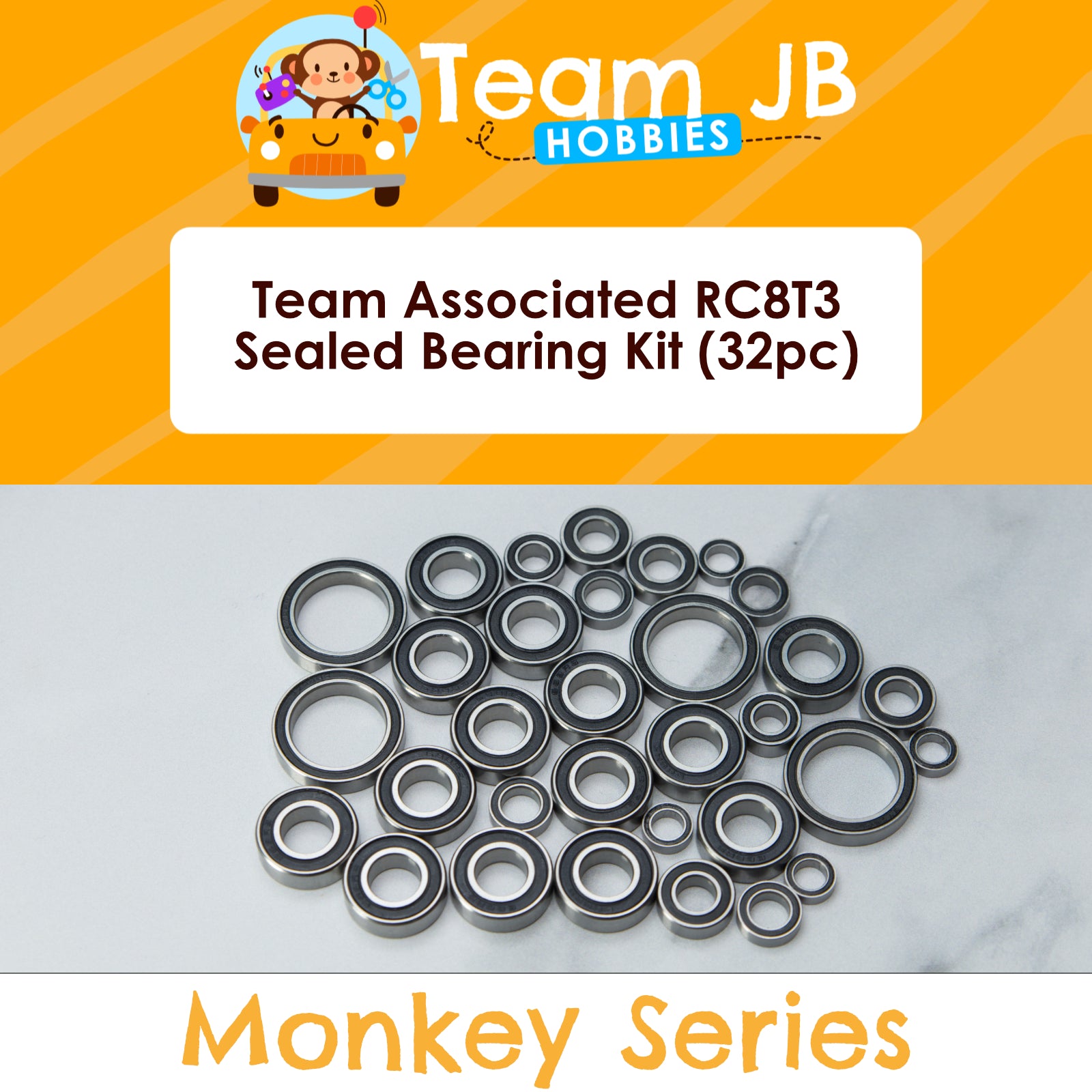 Team Associated RC8T3 - Sealed Bearing Kit