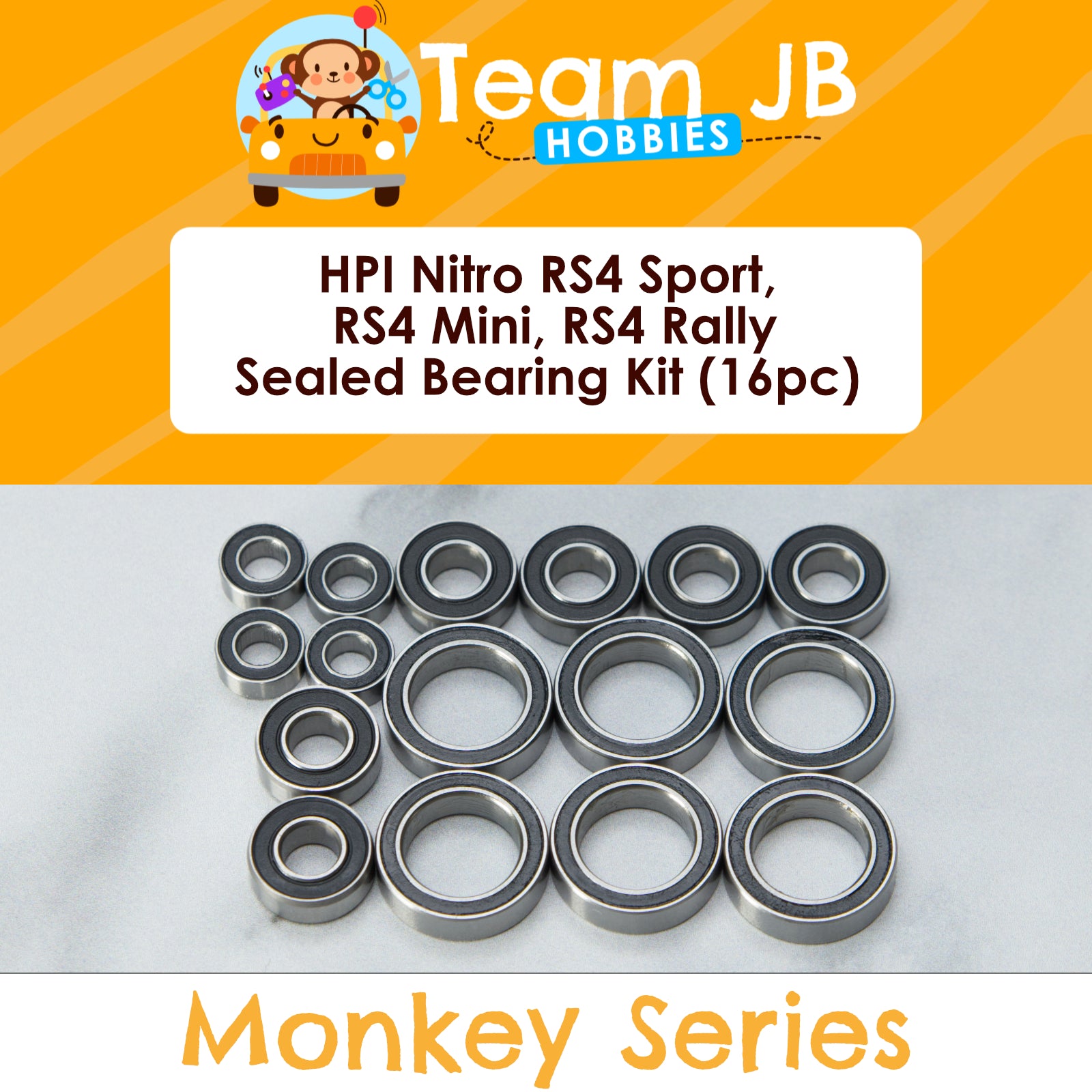 HPI Nitro RS4 Sport, RS4 Mini, RS4 Rally - Sealed Bearing Kit