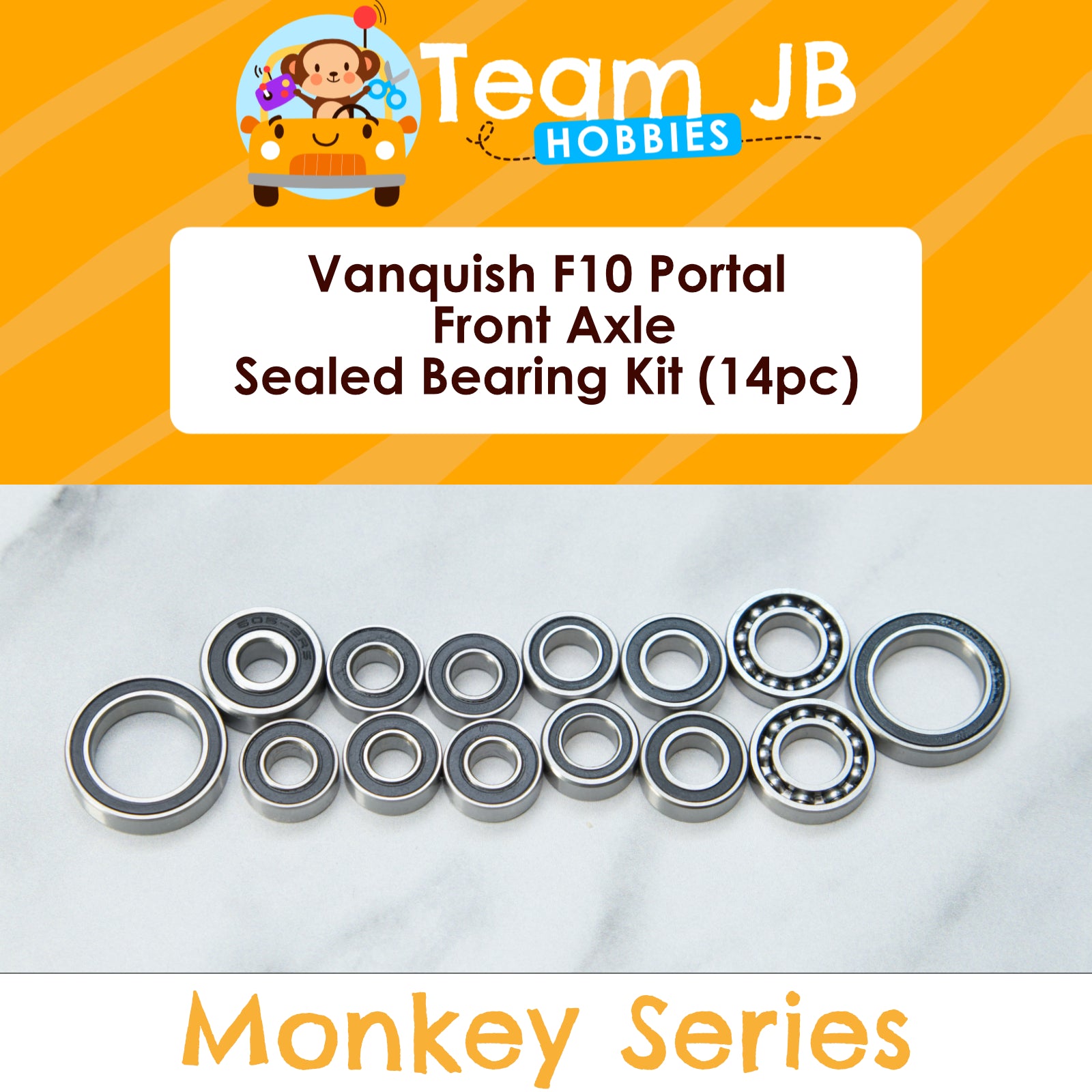 Vanquish F10 Portal Front Axle - Sealed Bearing Kit