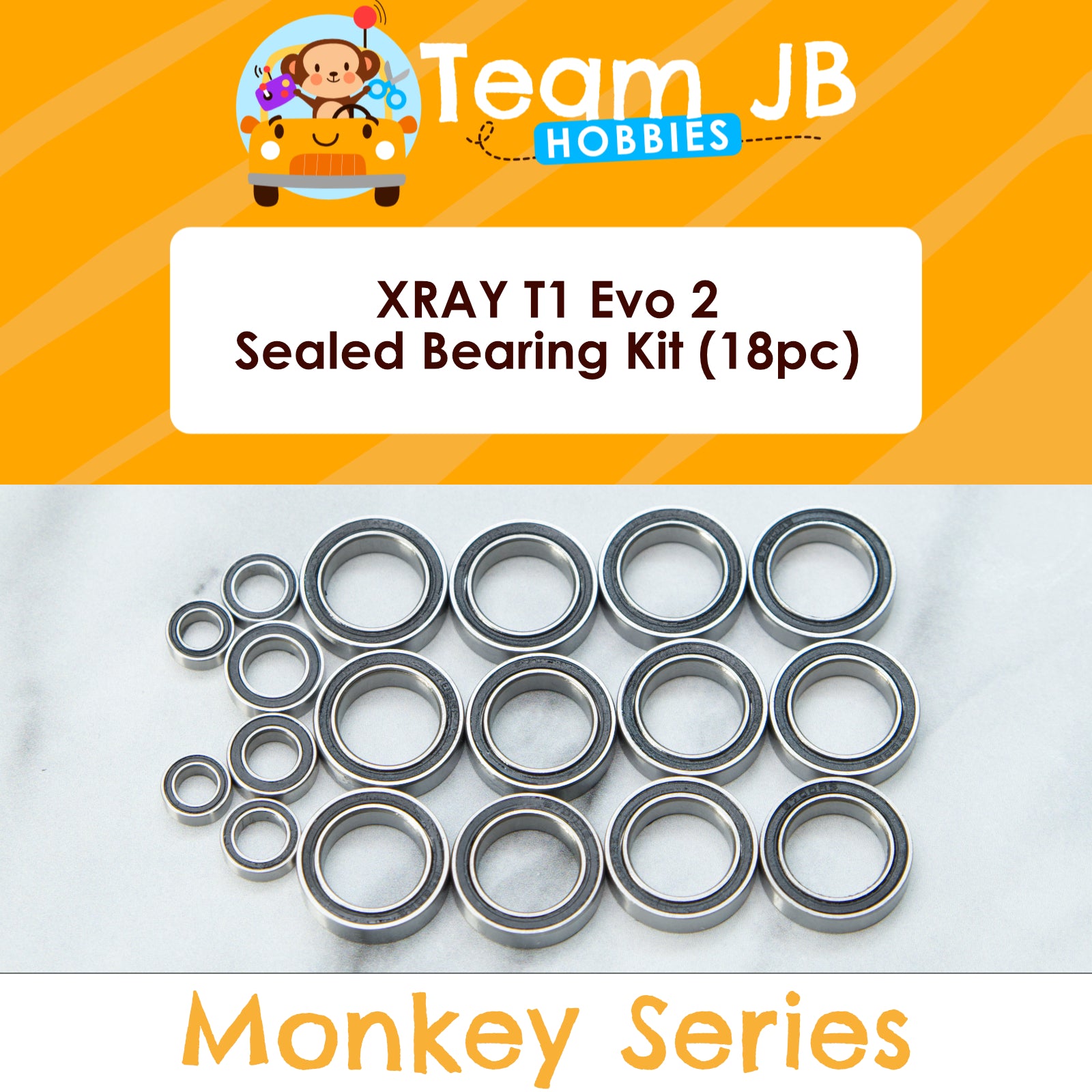 XRAY T1 Evo 2 - Sealed Bearing Kit