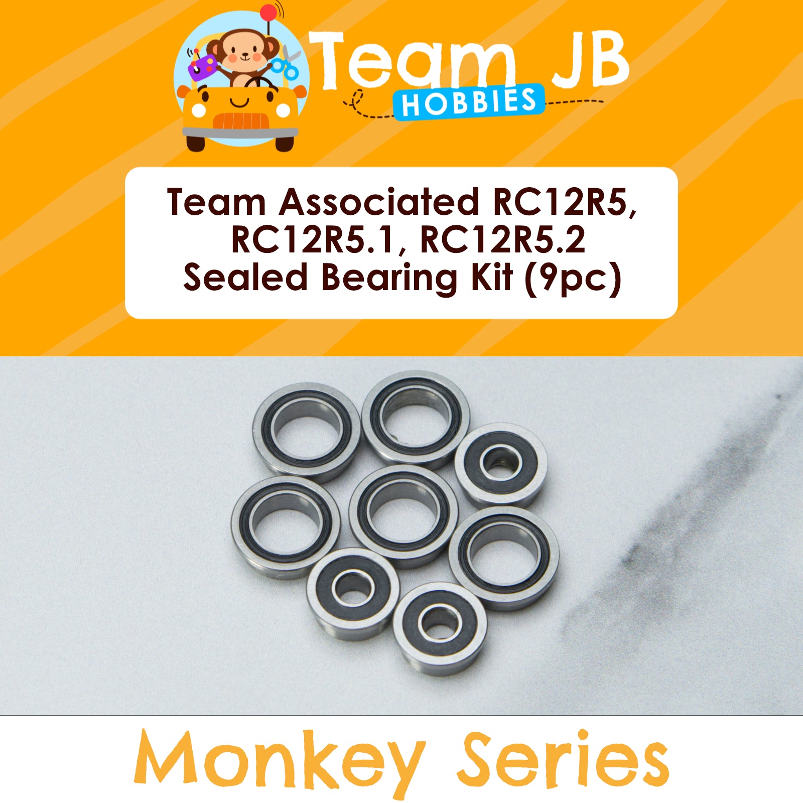 Team Associated RC12R5, RC12R5.1, RC12R5.2 - Sealed Bearing Kit