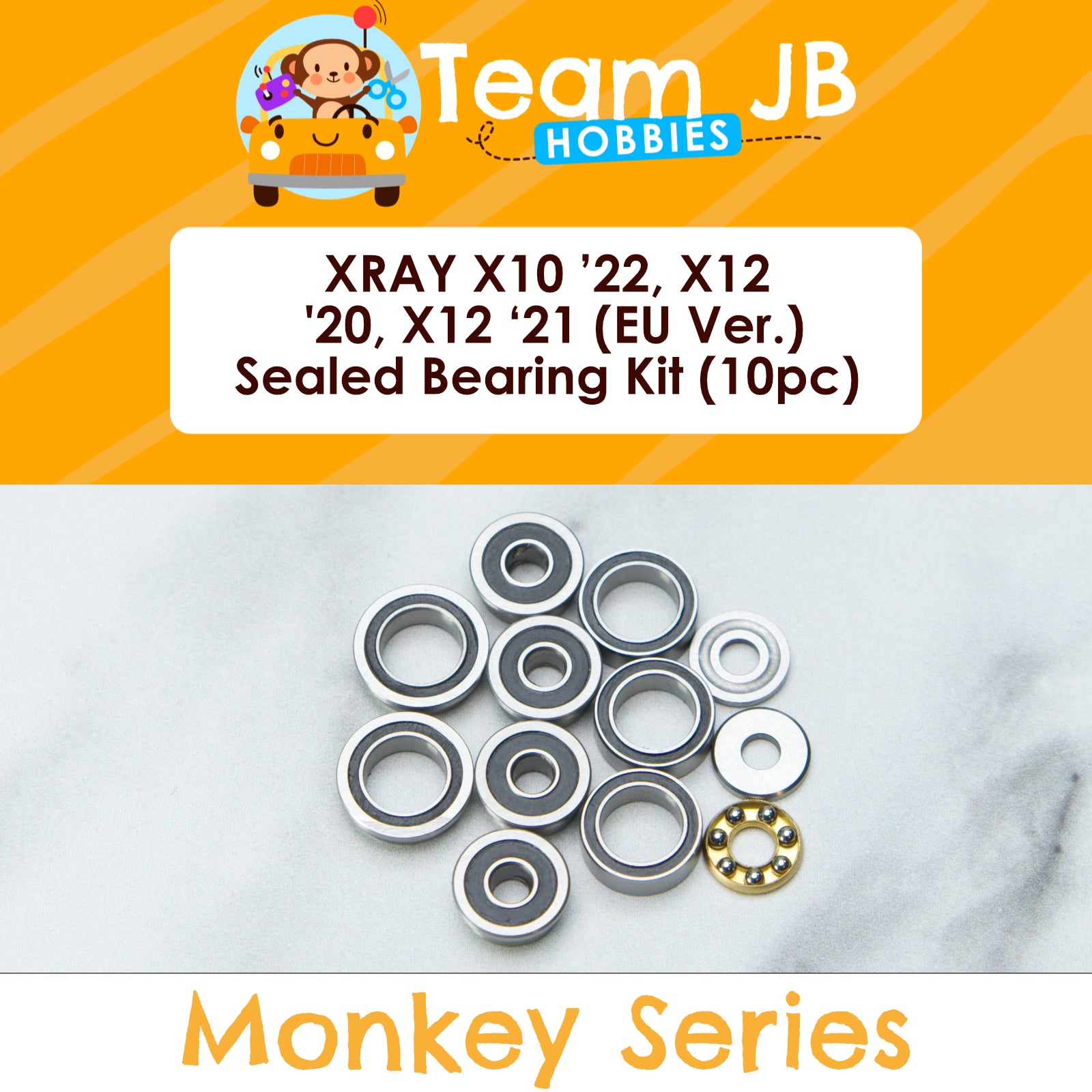 XRAY X10 ’22, X12 '20, X12 ‘21 (EU Ver.) - Sealed Bearing Kit