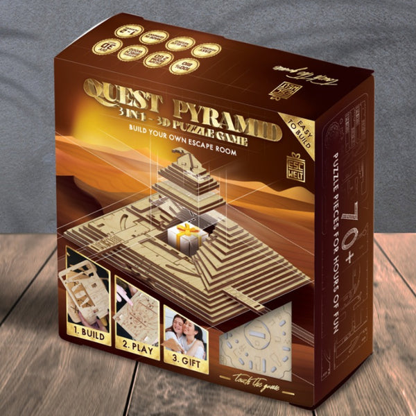 DIY Quest Pyramid - Build and Solve 3d Puzzle Box - Level 9 - ESC Welt