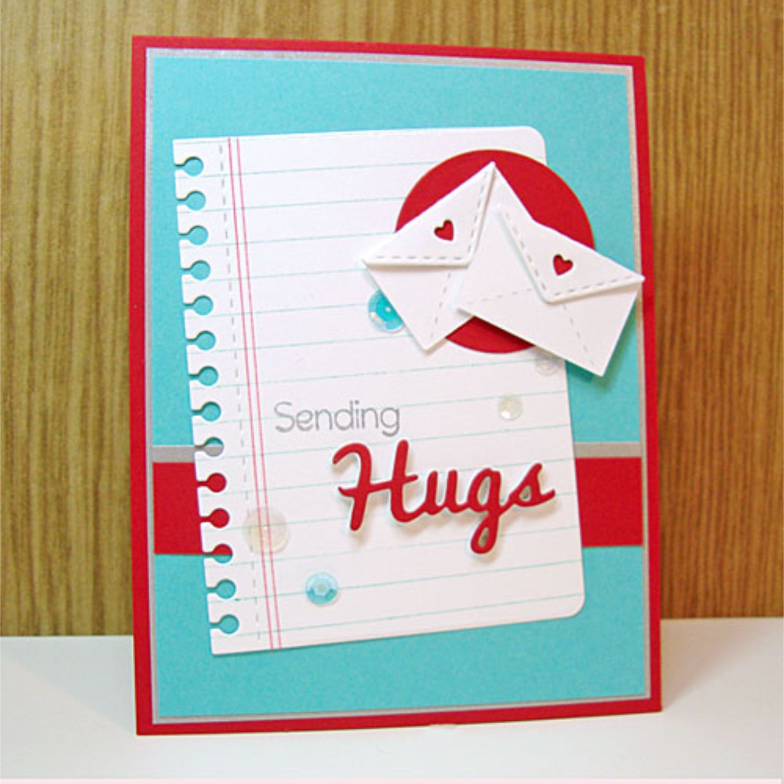 Notebook Paper Page w Arrows & Notes Word Cutting Dies