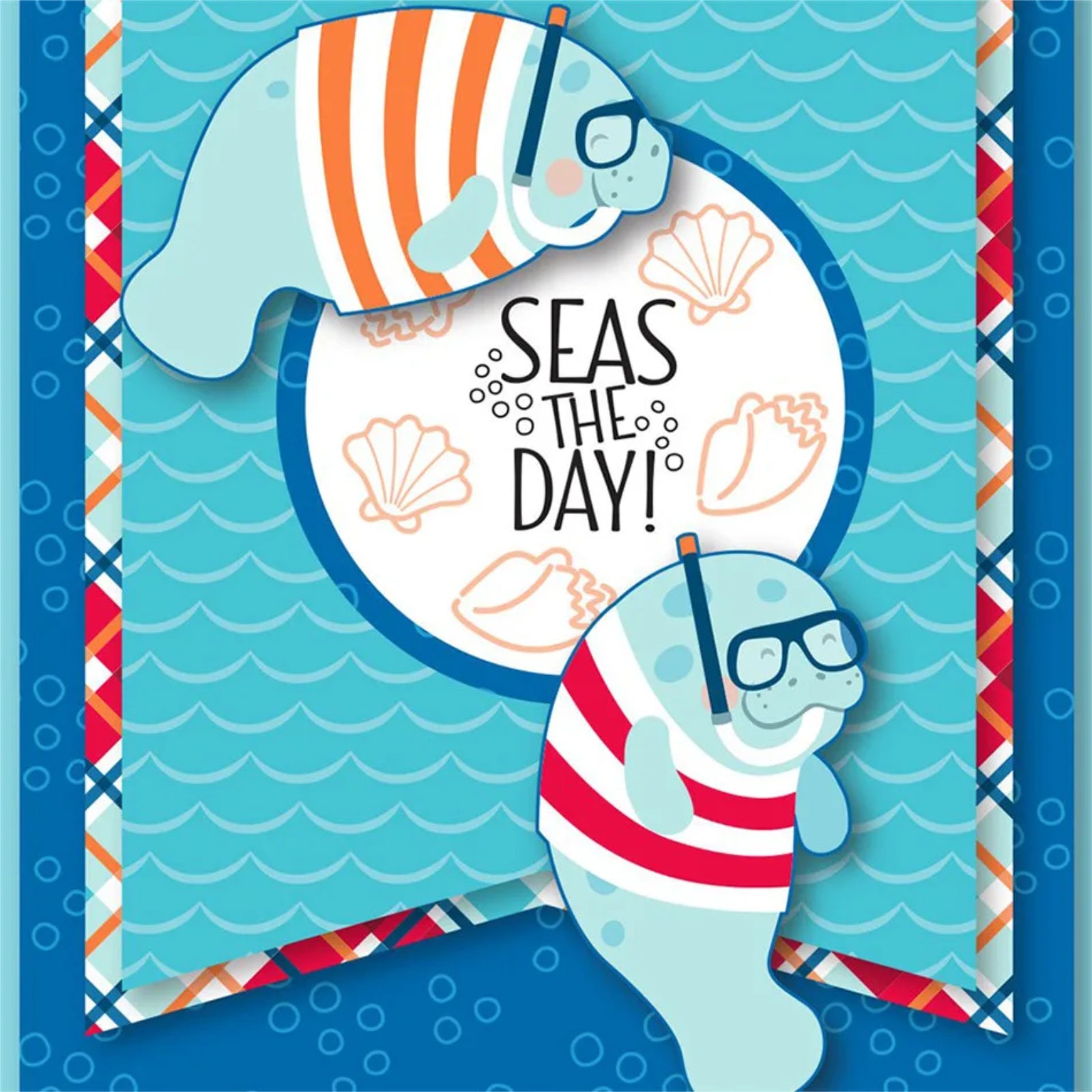 Seas the Day! Manatees & Octopus Stamps Set