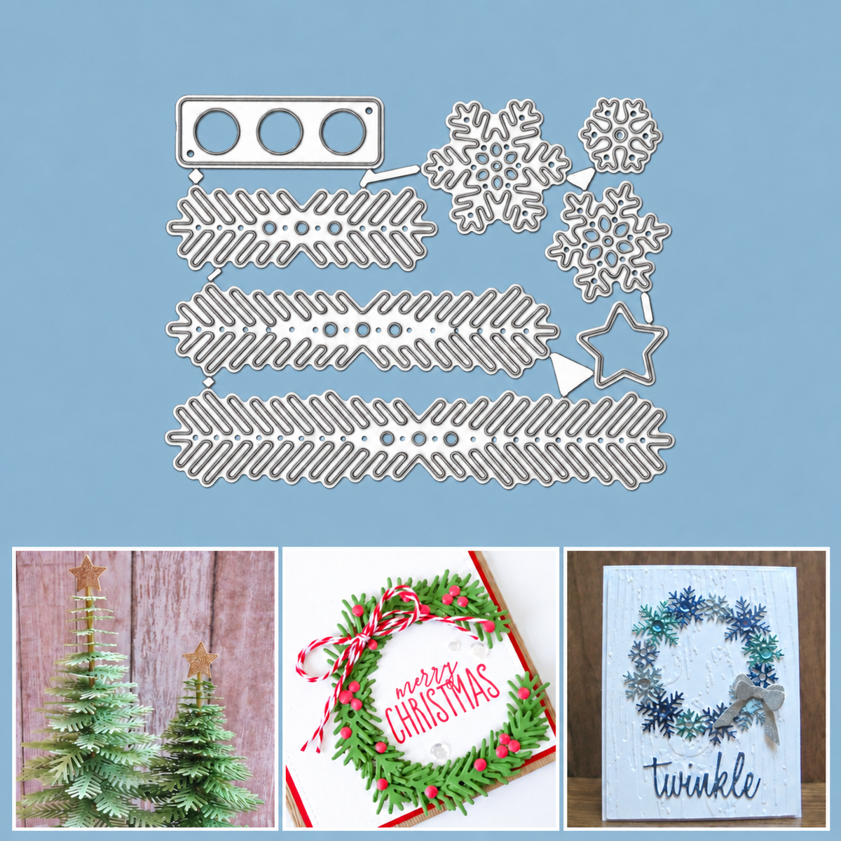Make Your Own 3D Christmas Tree Cutting Dies