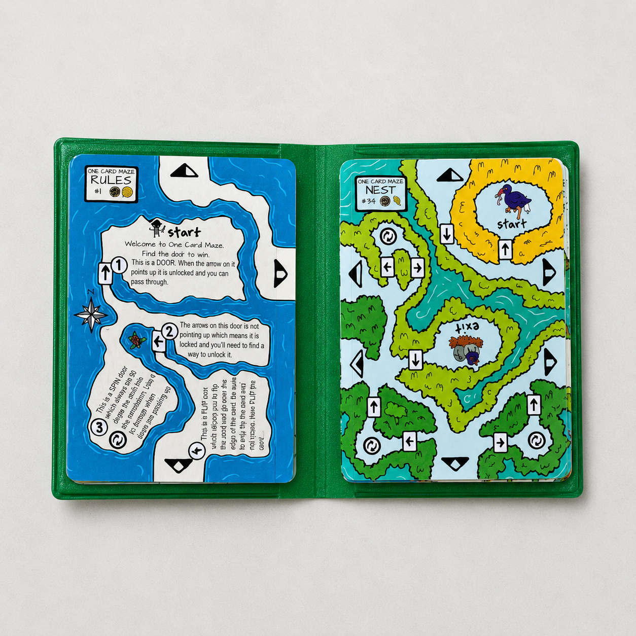 Fledgling Wallet – Beginner Maze Puzzle Set by One Card Maze
