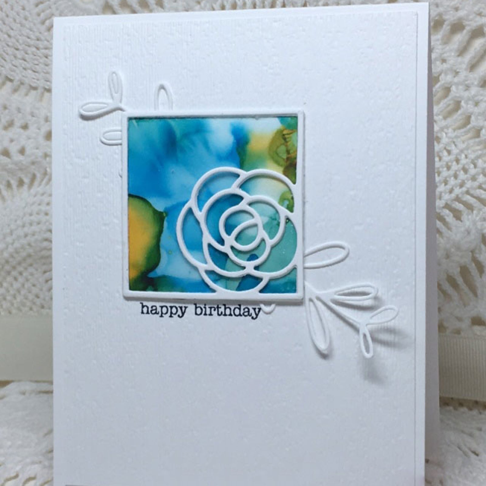 Square Framed Flowers Cutting Dies