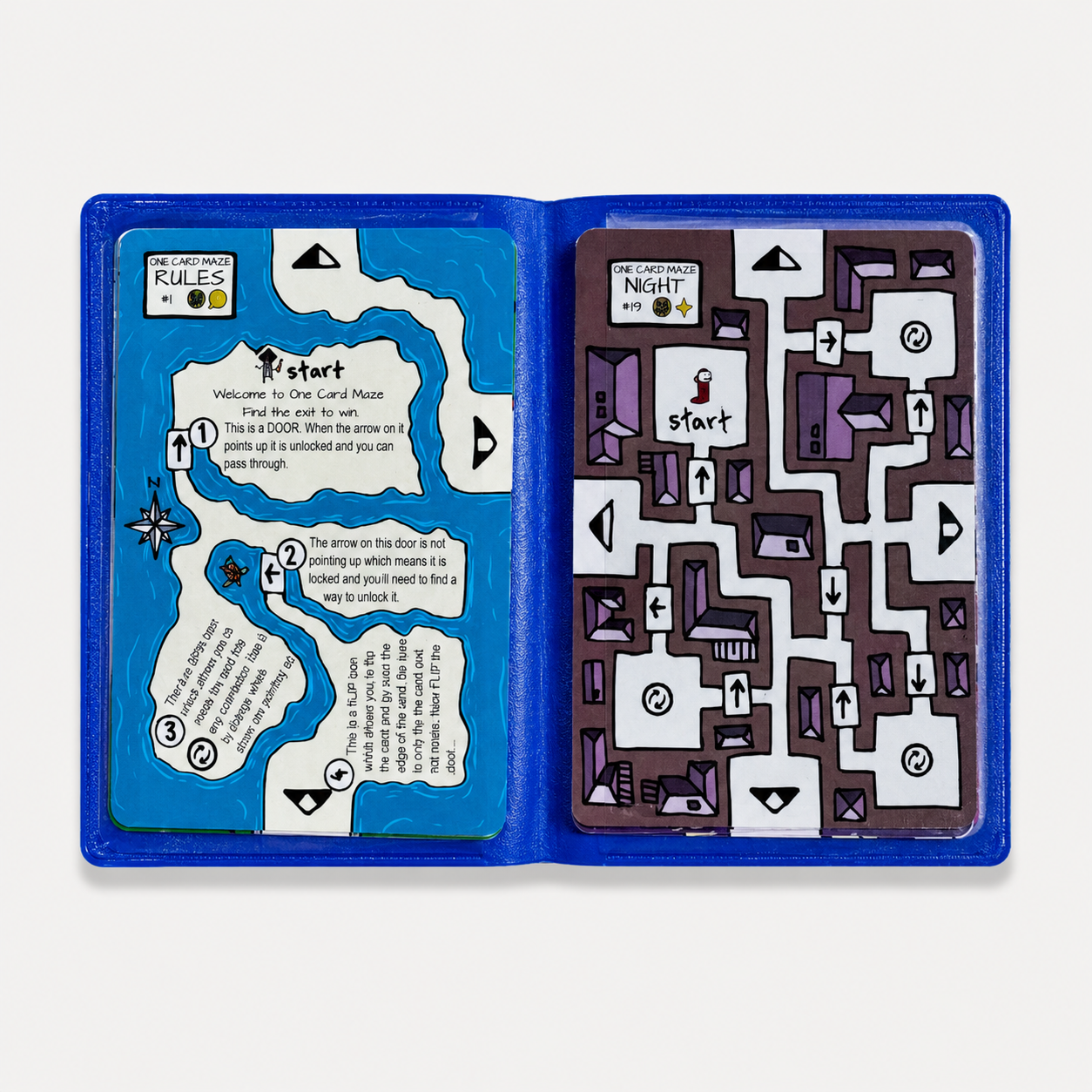 Eclectic Wallet – Intermediate Maze Puzzle Set by One Card Maze