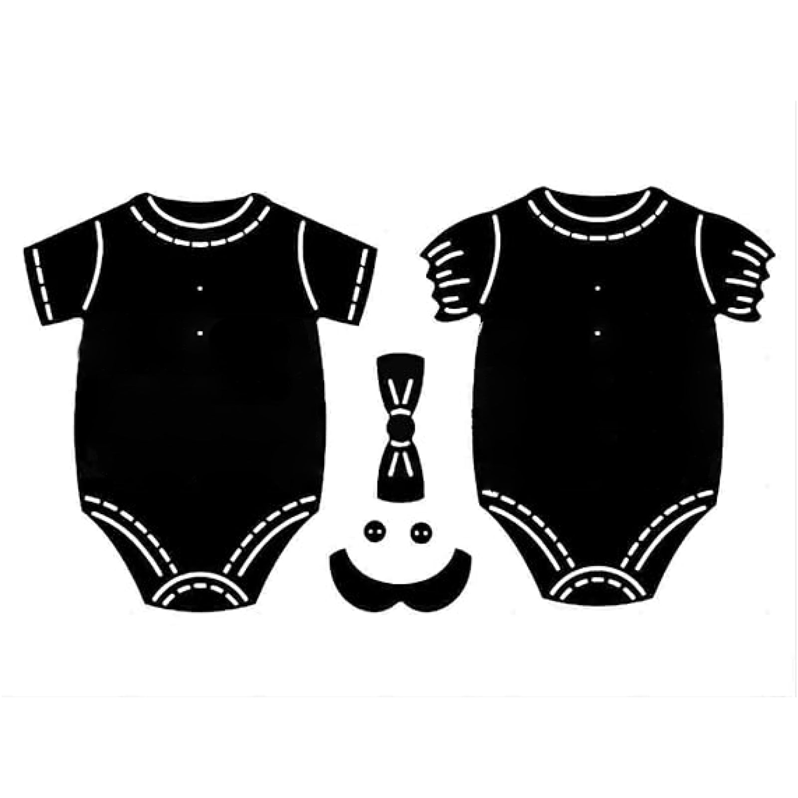 Baby Bodysuits Duo Style B Cutting Dies