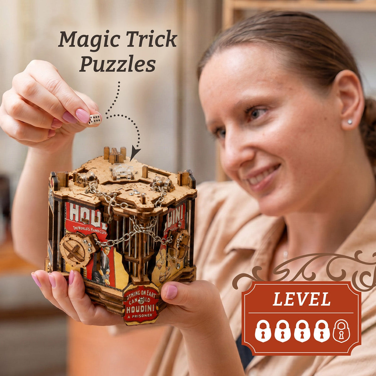 Cluebox Houdini's Magic Escape - Advanced Escape Puzzle Box by iDventure