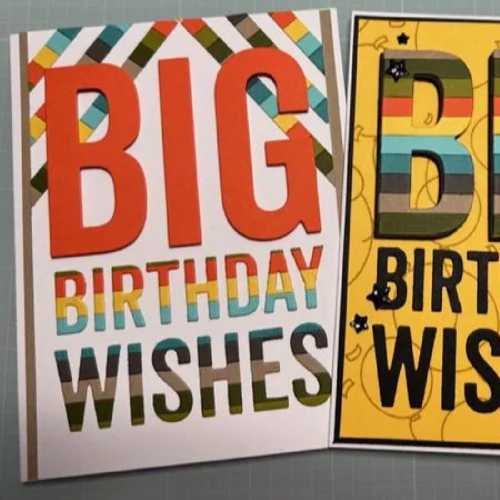 Big Birthday Wishes Large Sentiment Words Cutting & Embossing Die