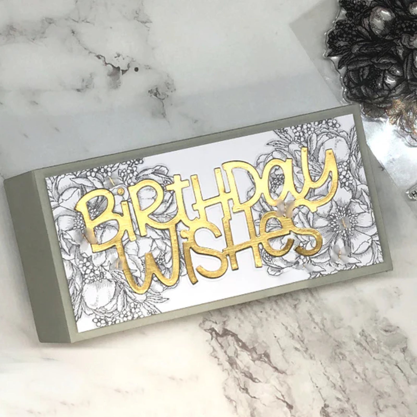 Birthday Wishes & Make a Wish Large Sentiments Cutting Dies