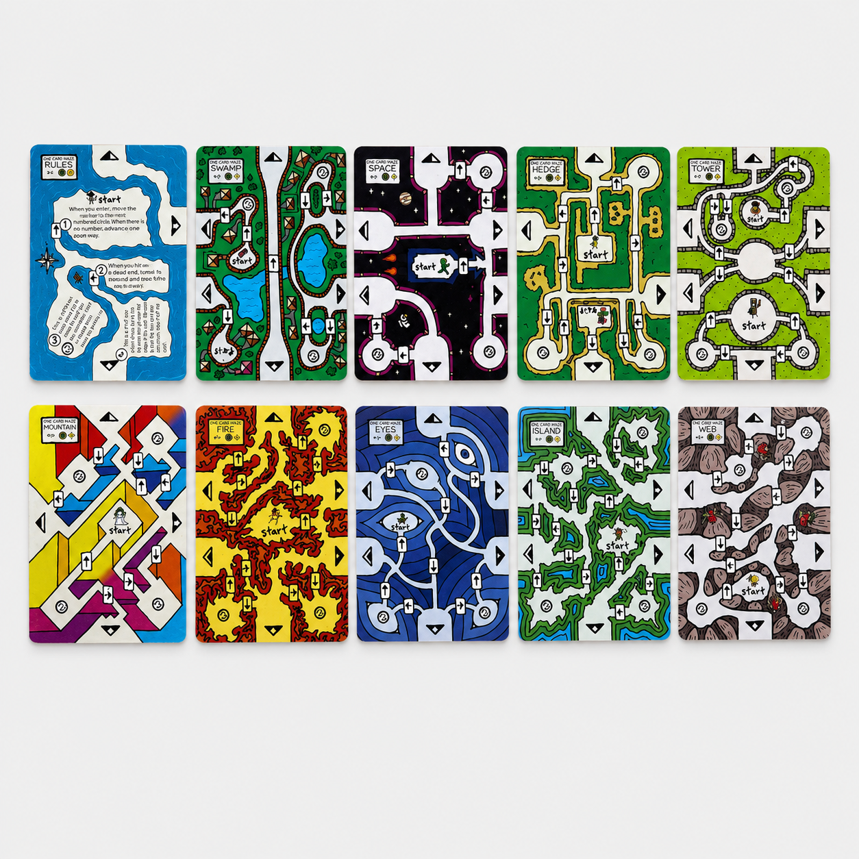 Eclectic Wallet – Intermediate Maze Puzzle Set by One Card Maze