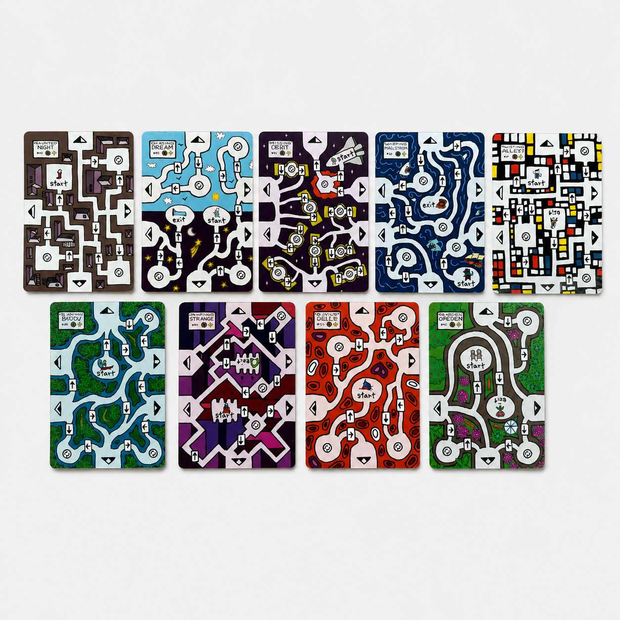 Eclectic Wallet – Intermediate Maze Puzzle Set by One Card Maze