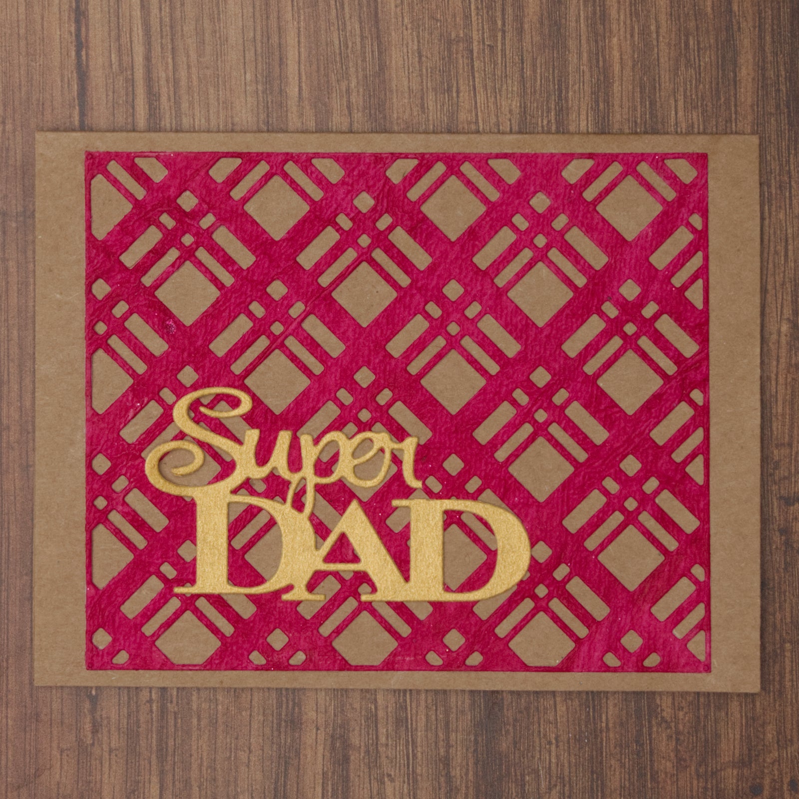 Super Dad Sentiment w Caped Hero Cutting Die