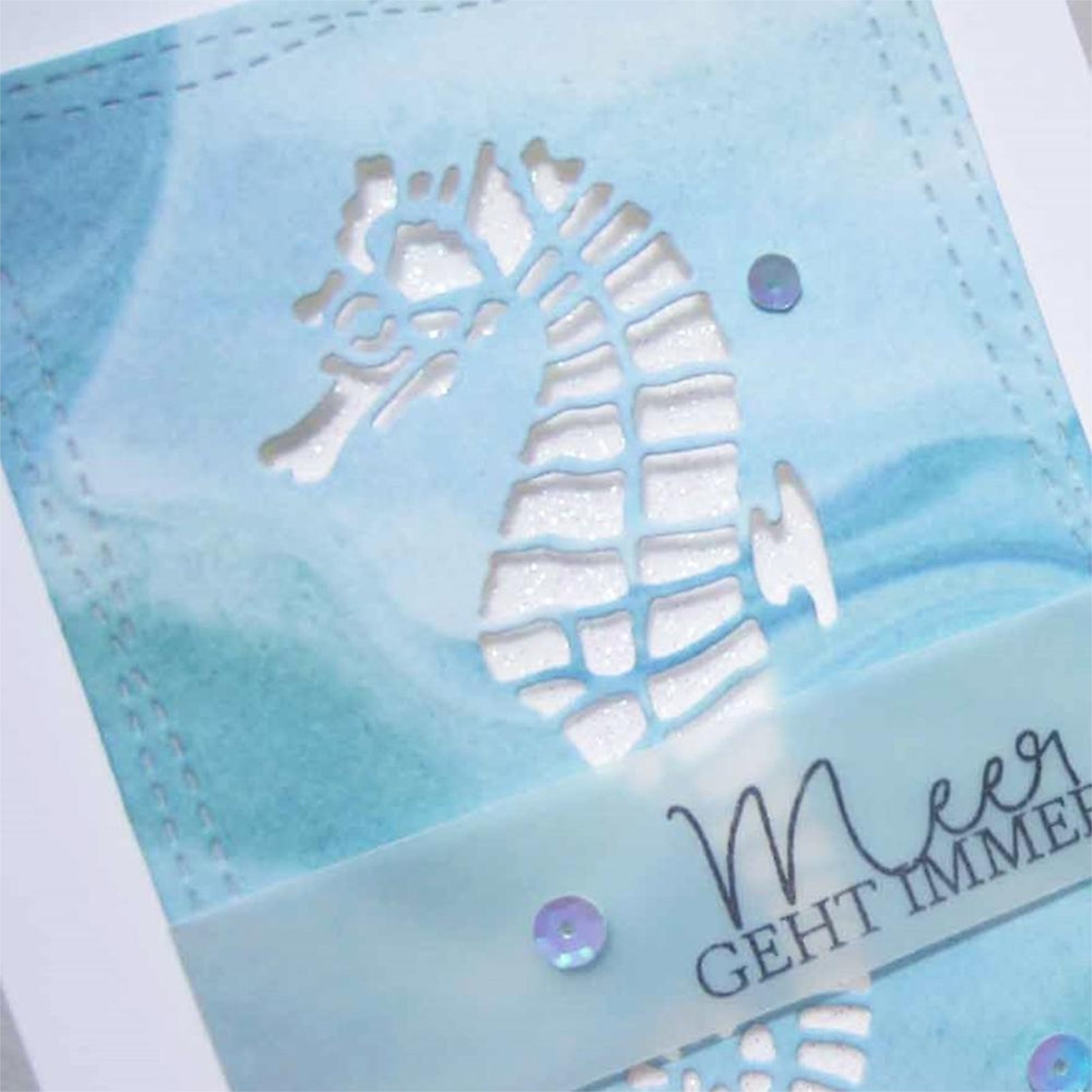 Stunning Cutout Seahorse Cutting Die