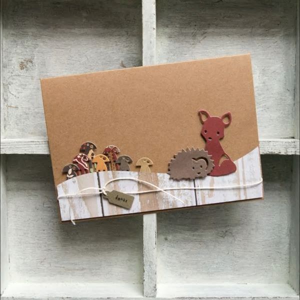 Forest Friends Animal Cutting Dies–Hedgehog, Bunny Rabbit, Fox & Fawn Deer