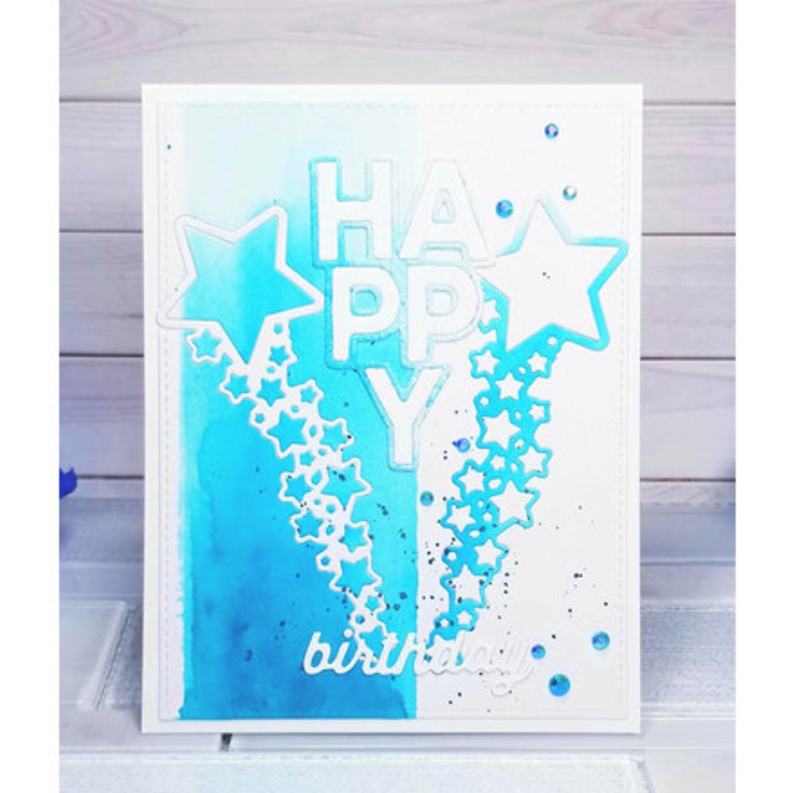 Happy Everything Sentiments Builder Cutting Dies