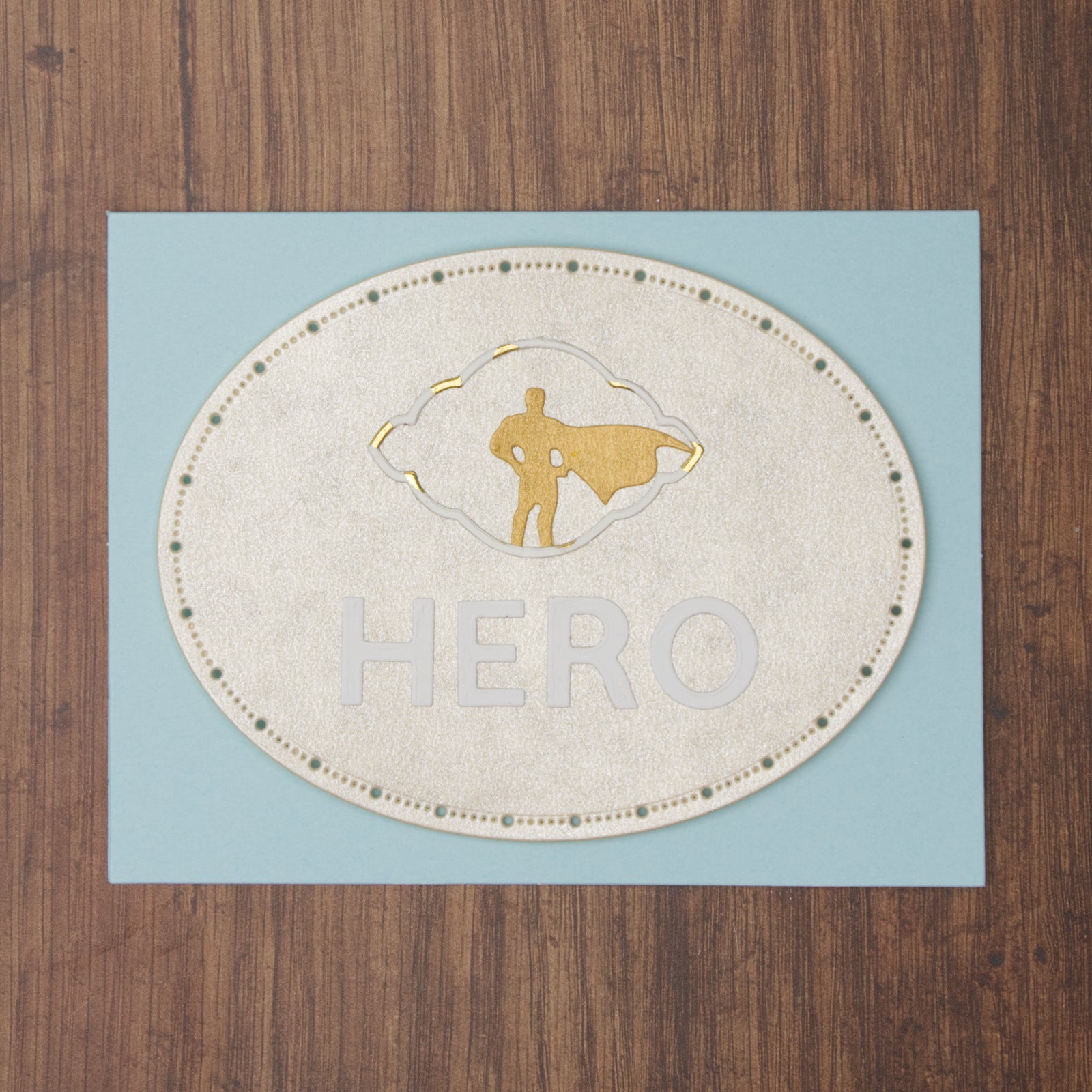 Super Dad Sentiment w Caped Hero Cutting Die