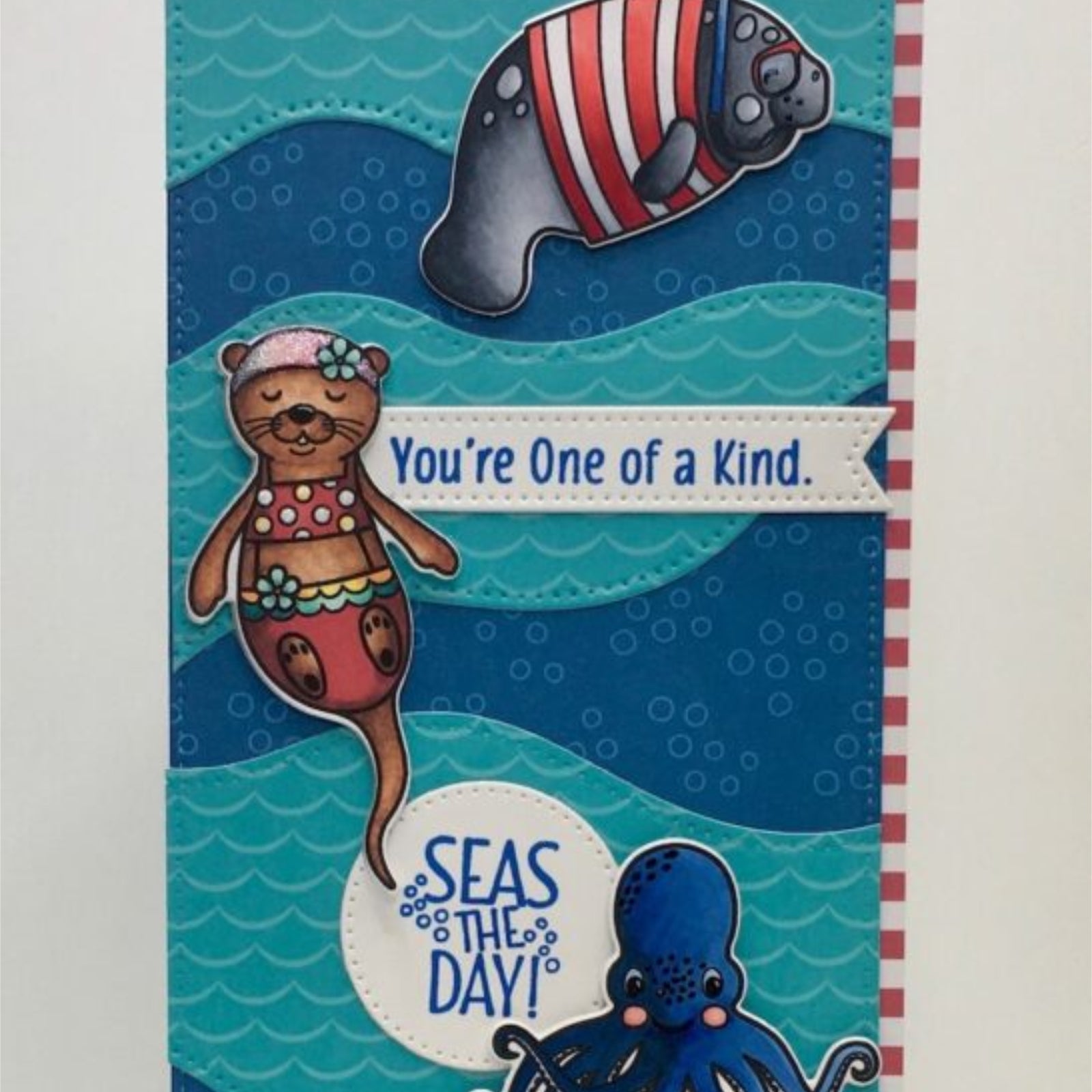 Seas the Day! Manatees & Octopus Stamps Set