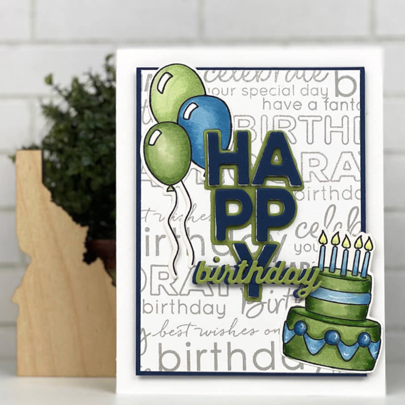 Happy Everything Sentiments Builder Cutting Dies