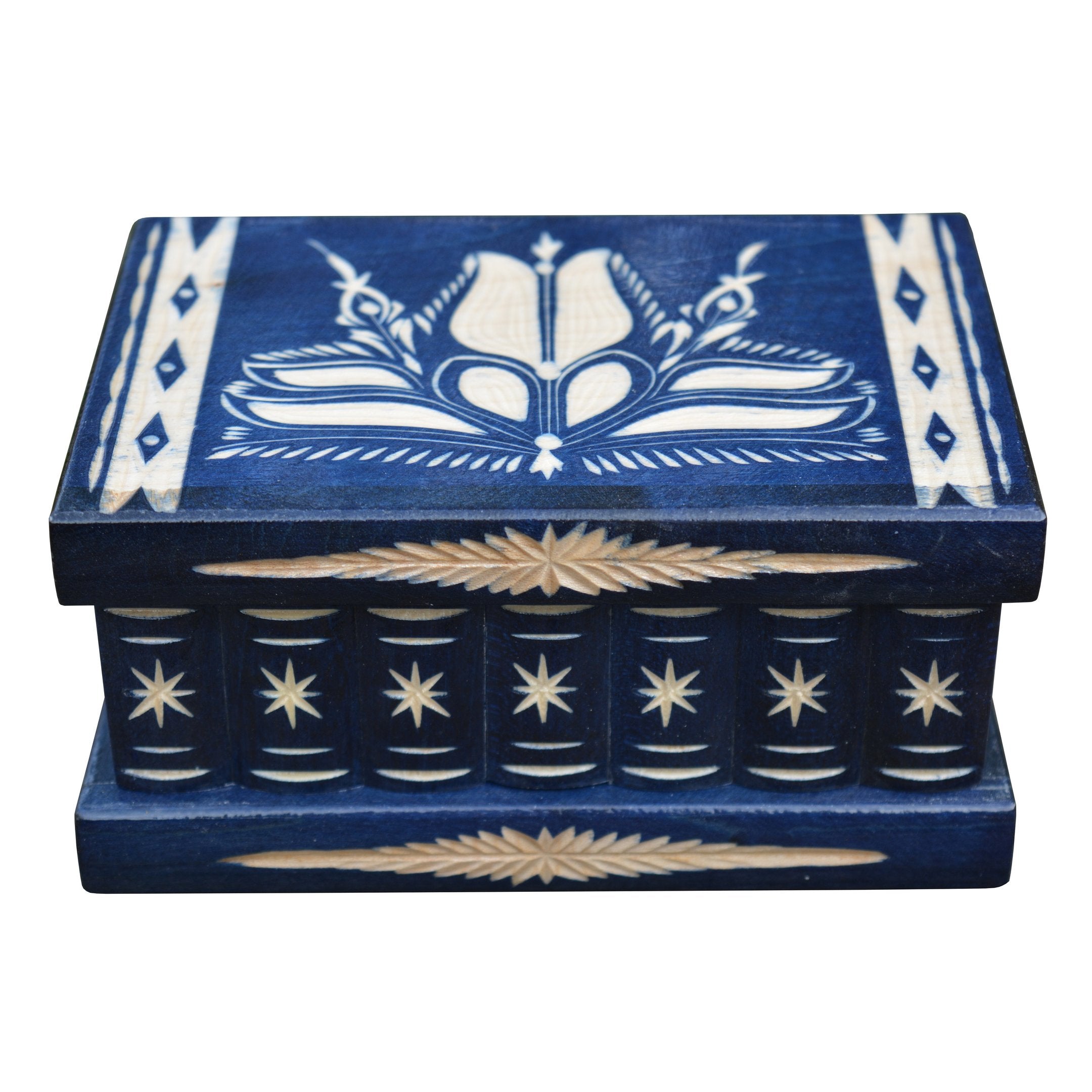 Romanian Large Puzzle Box – Intermediate Trick Opening Puzzle Box by TransylvanyArt