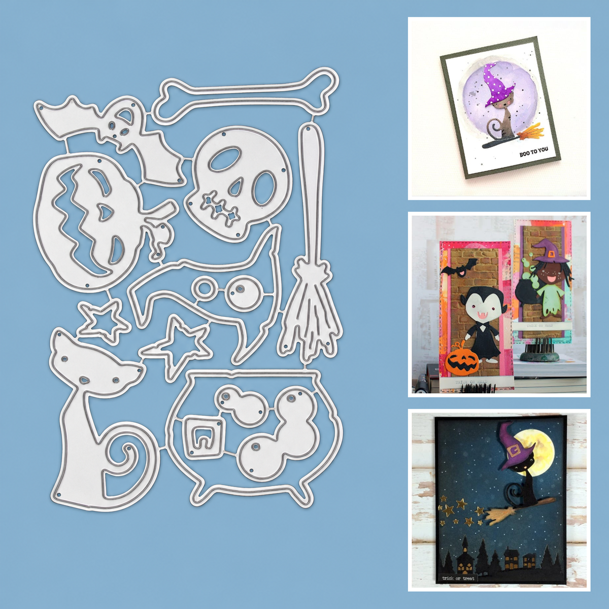 Bubbling Brew Crew Halloween Cutting & Embossing Dies