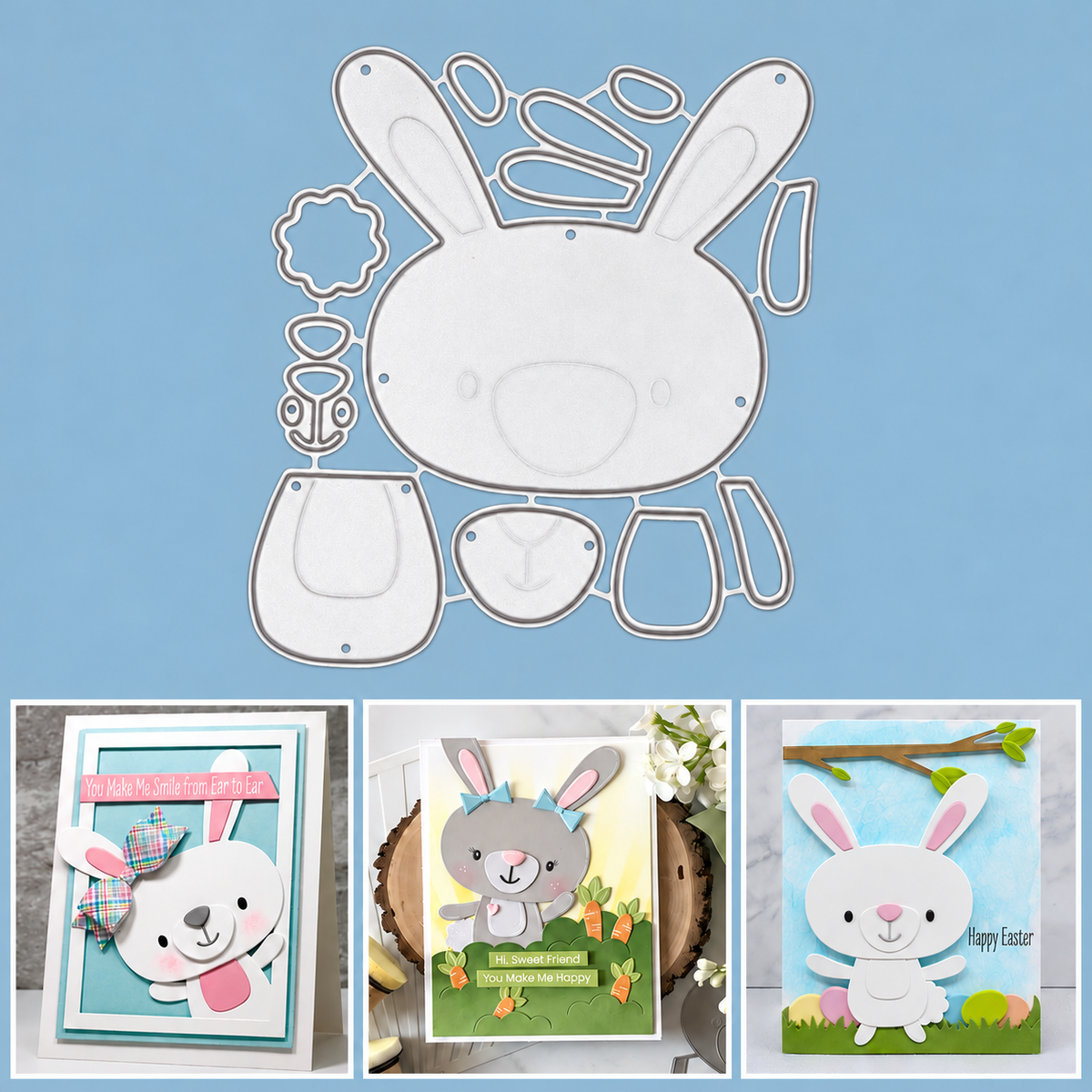 Build a Bunny Cutting & Embossing Dies
