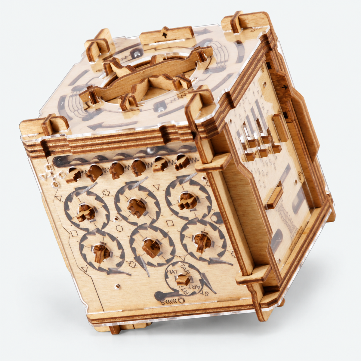 Cambridge Labyrinth - wooden and acrylic puzzle with marble mechanisms