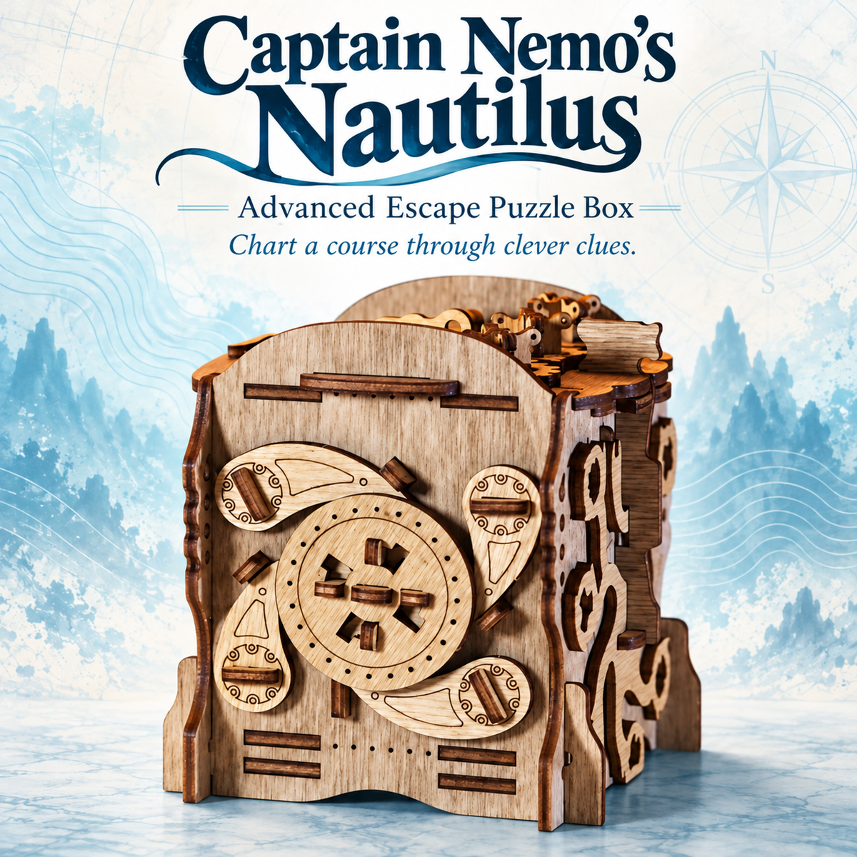 Captain Nemo's Nautilus - Advanced Escape Puzzle Box