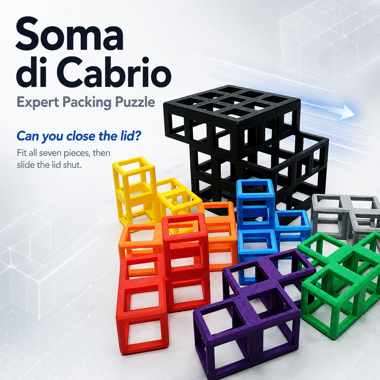 Soma di Cabrio – Expert Packing Puzzle by Team JB Hobbies