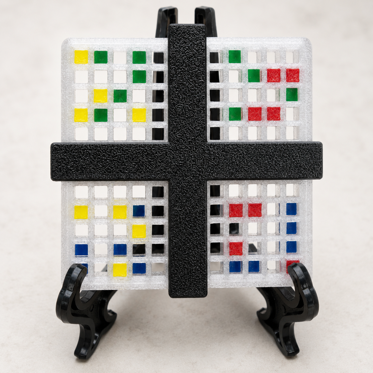 Chander's Quartet (5x12) Semi Translucent – Intermediate Take Apart Puzzle by Yaroslav Manuilov