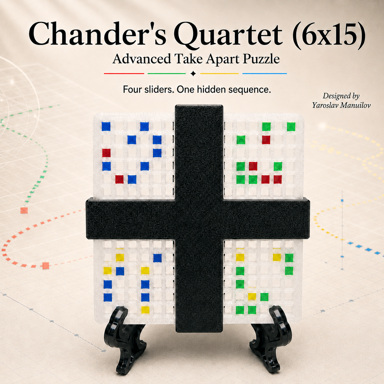 Chander's Quartet (6x15) – Advanced Take Apart Puzzle by Yaroslav Manuilov