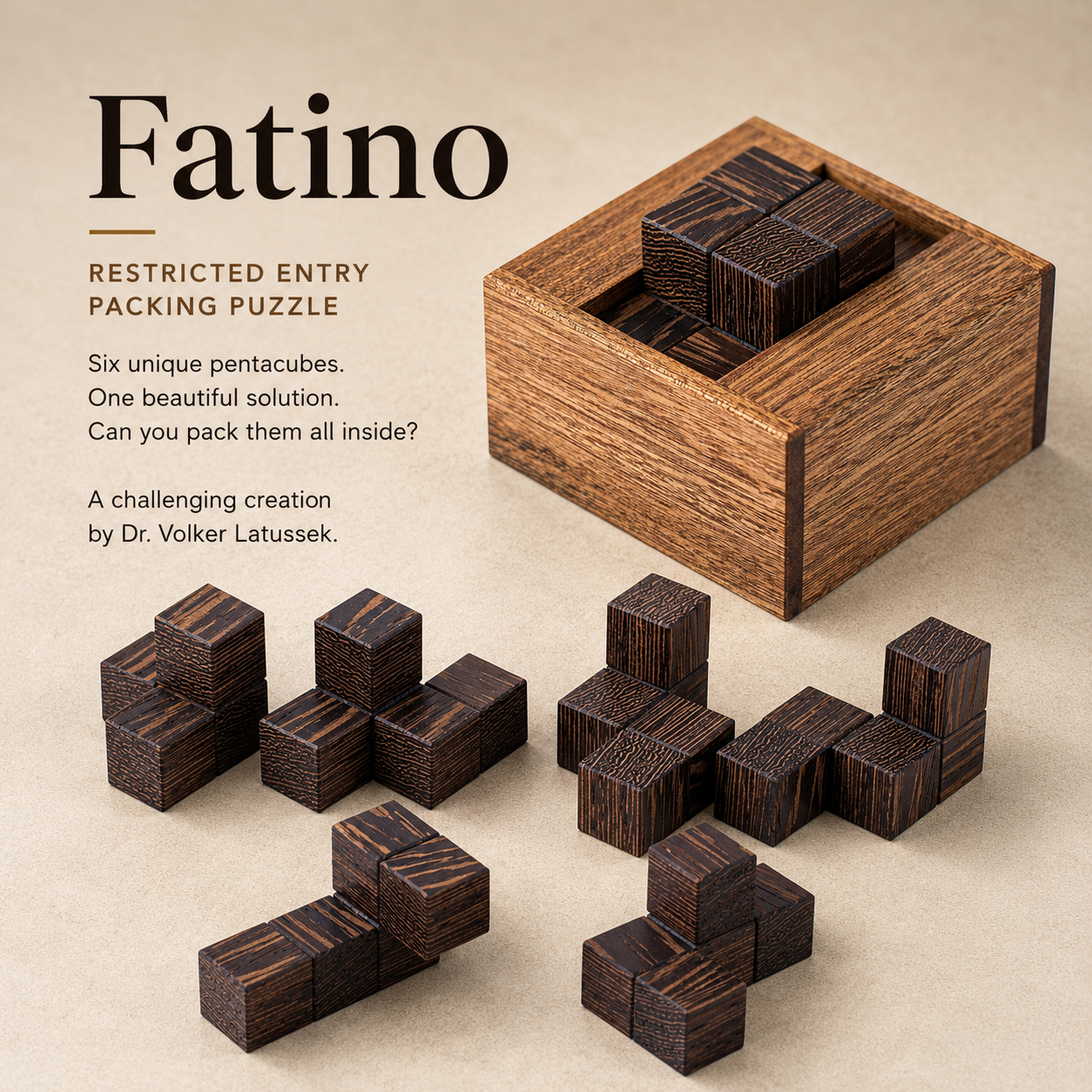 Fatino – Expert Packing Puzzle by Pelikan Puzzles