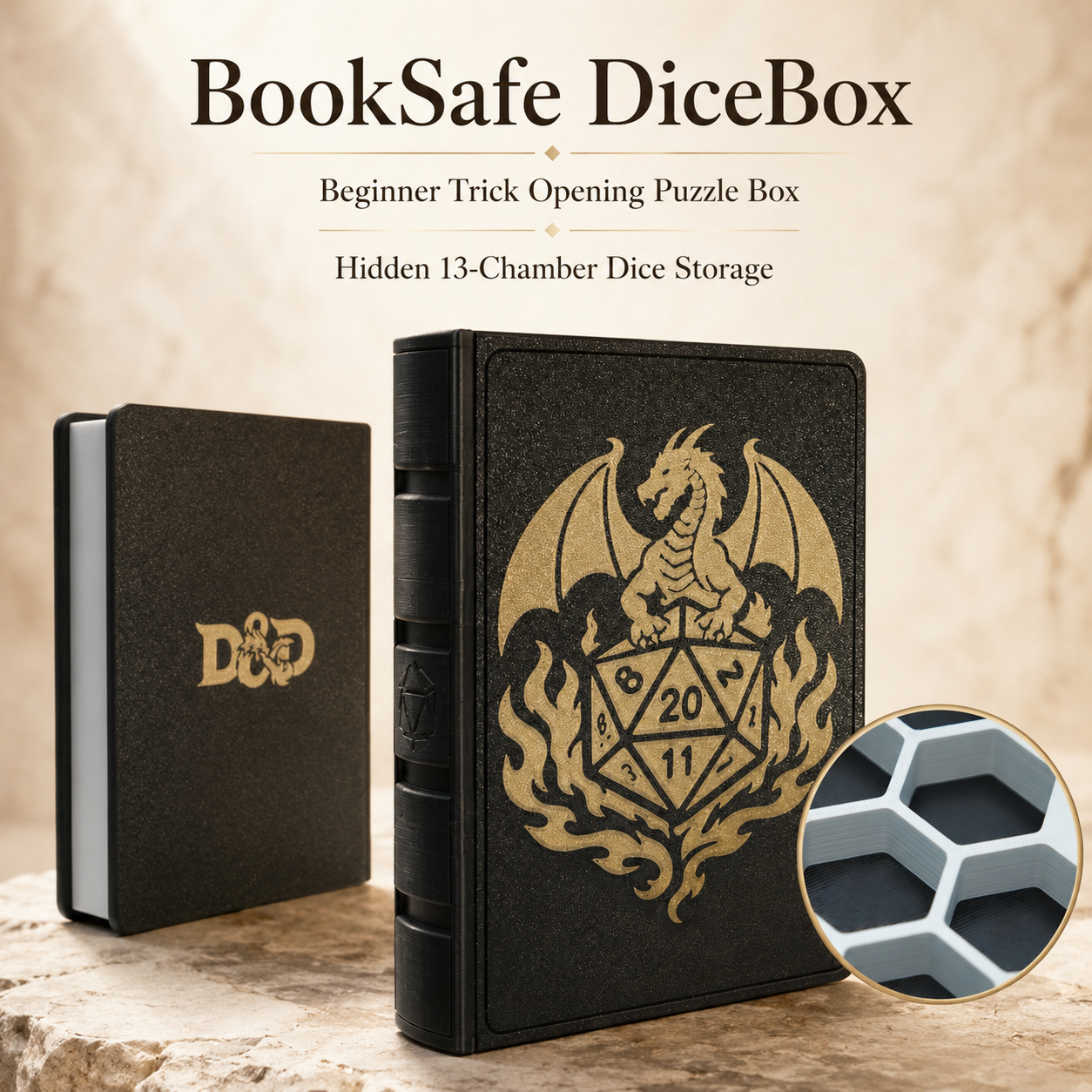 BookSafe DiceBox – Beginner Trick Opening Puzzle Box by Team JB Hobbies