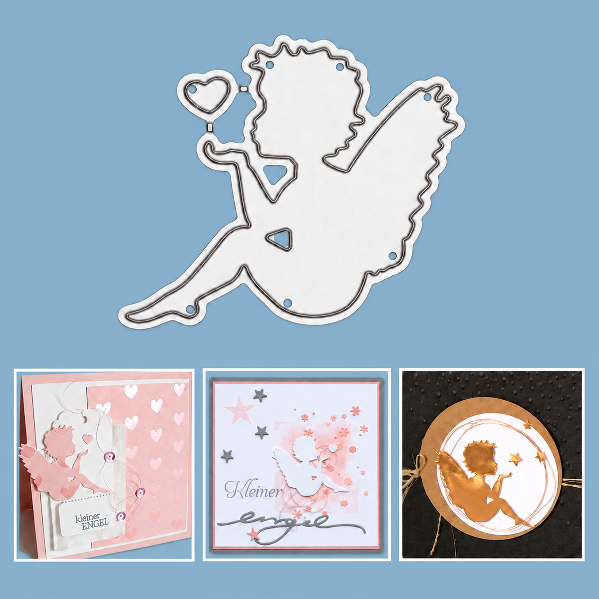 Cupid Blowing a Kiss Cutting Dies