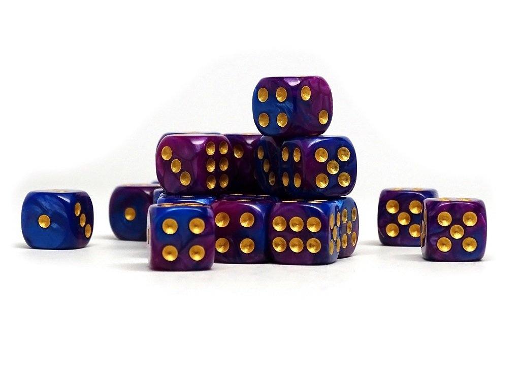 12mm D6 Dice - Purple Dawn - 25 Count Bag