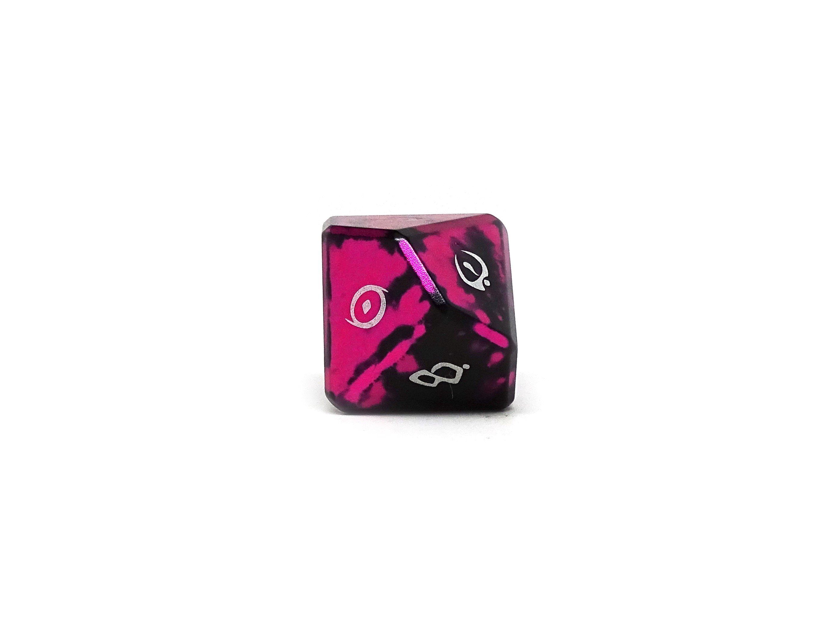 Aluminum Elite Dice of the Elvenkind - Pink 7 Dice Set