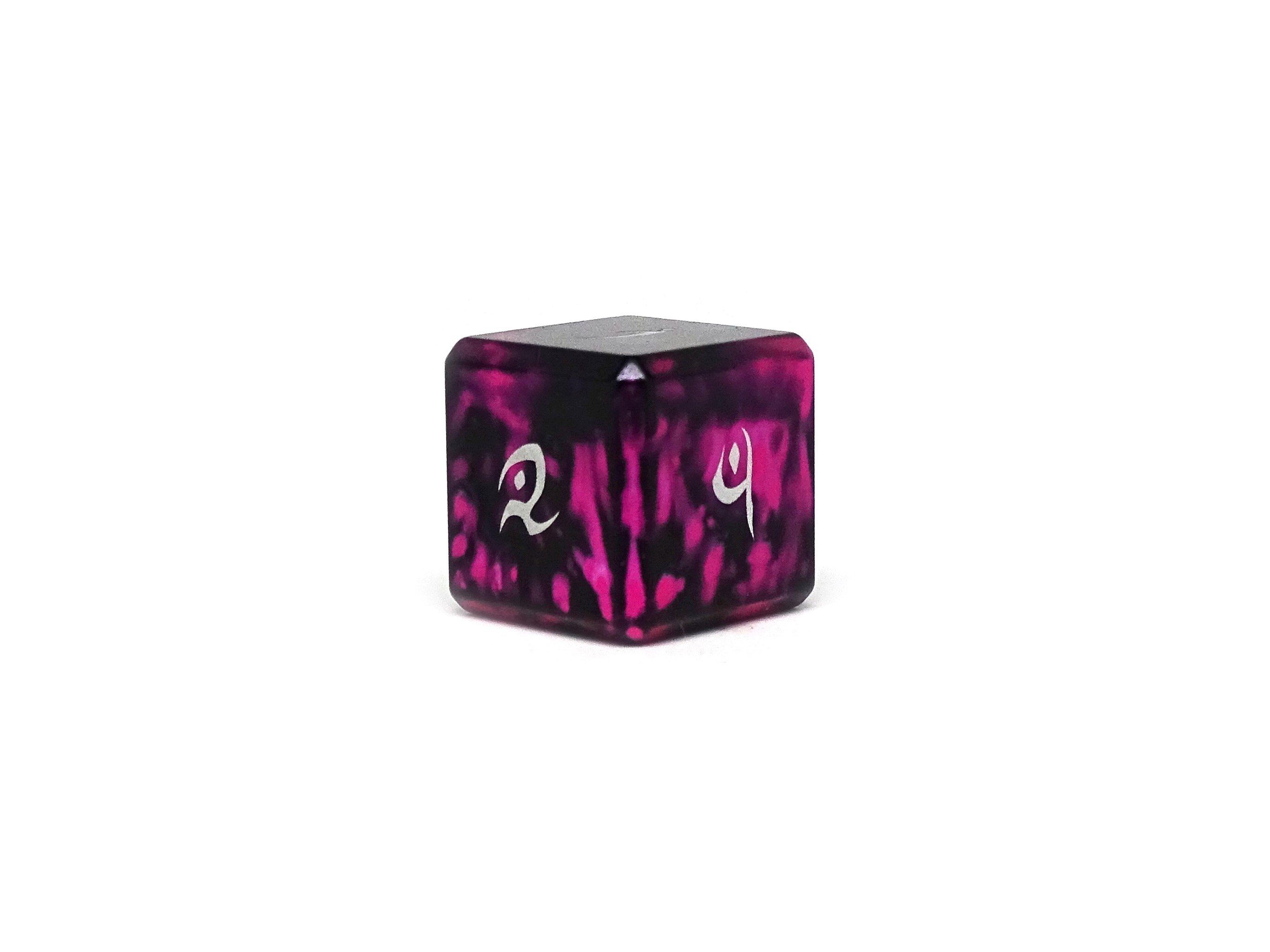 Aluminum Elite Dice of the Elvenkind - Pink 7 Dice Set