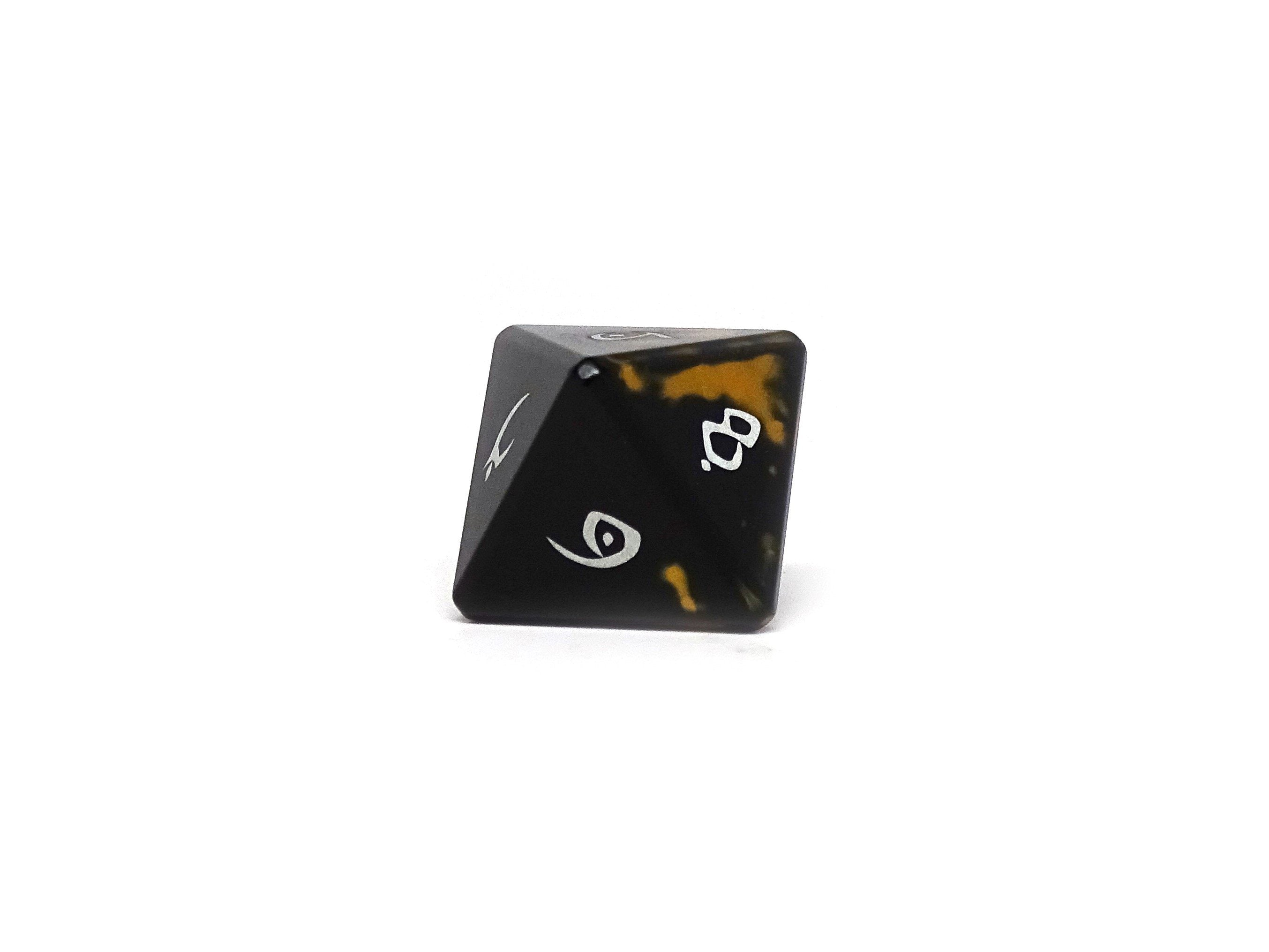 Aluminum Elite Dice of the Elvenkind - Gold 7 Dice Set