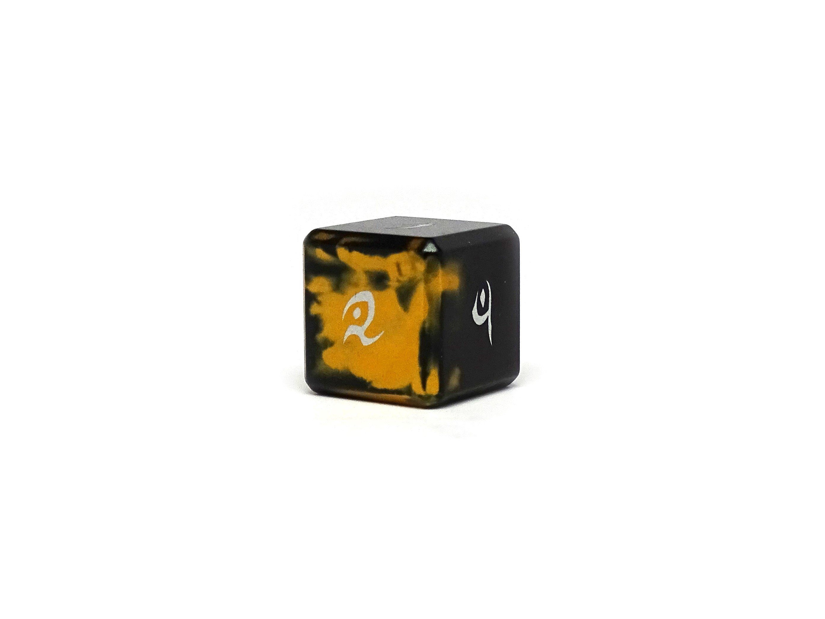 Aluminum Elite Dice of the Elvenkind - Gold 7 Dice Set