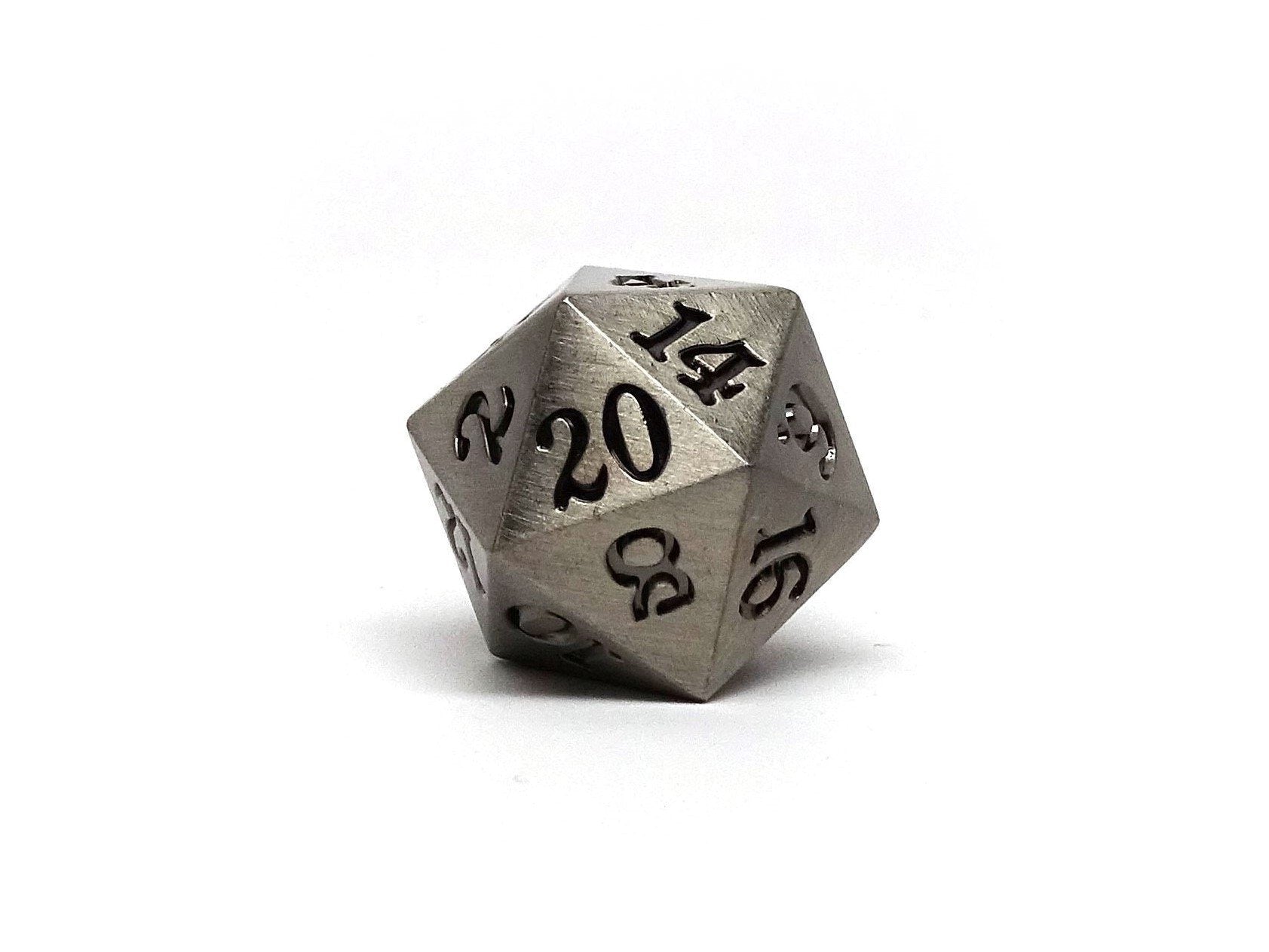 4 Pack Legendary Metal D20 Dice Set