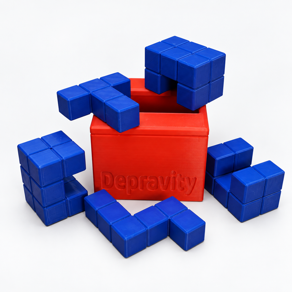 Depravity 3D printed packing puzzle - product view 1