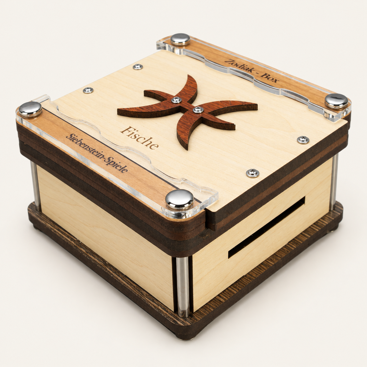 Zodiac Puzzle Box – Intermediate Maze Puzzle Box by Siebenstein-Spiele