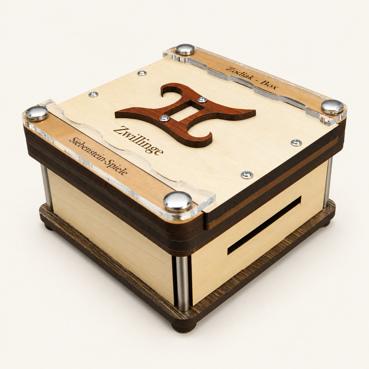 Zodiac Puzzle Box – Intermediate Maze Puzzle Box by Siebenstein-Spiele