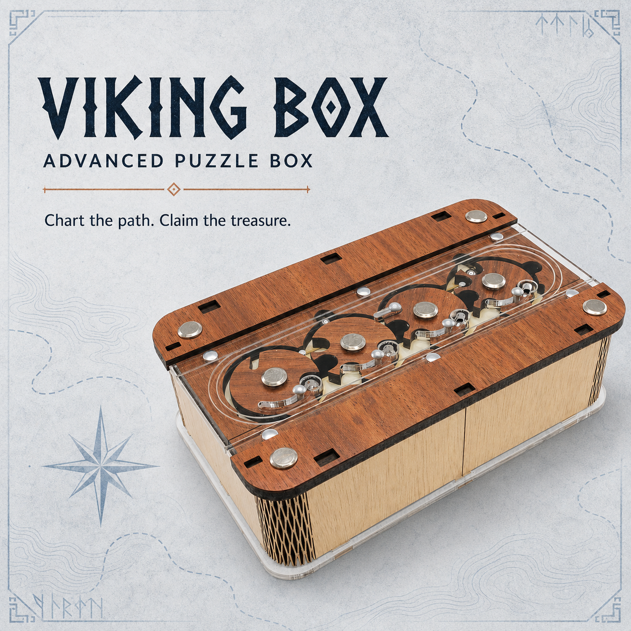 Viking Box – Advanced Puzzle Box by Jean Claude Constantin